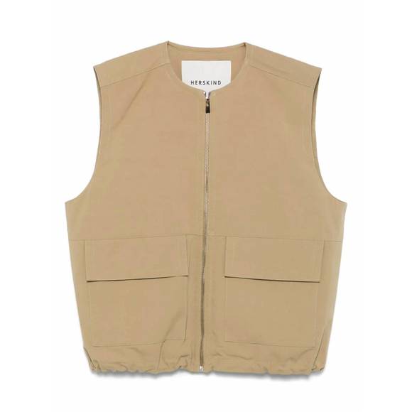 NEW BIRGITTE HERSKIND women's neo vest in khaki